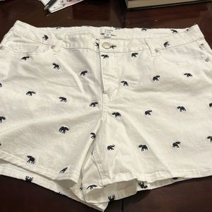 Crown & Ivy Elephant shorts.